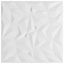 Vægpaneler 24 pcs Hvid 50 x 50 cm XPS Skum