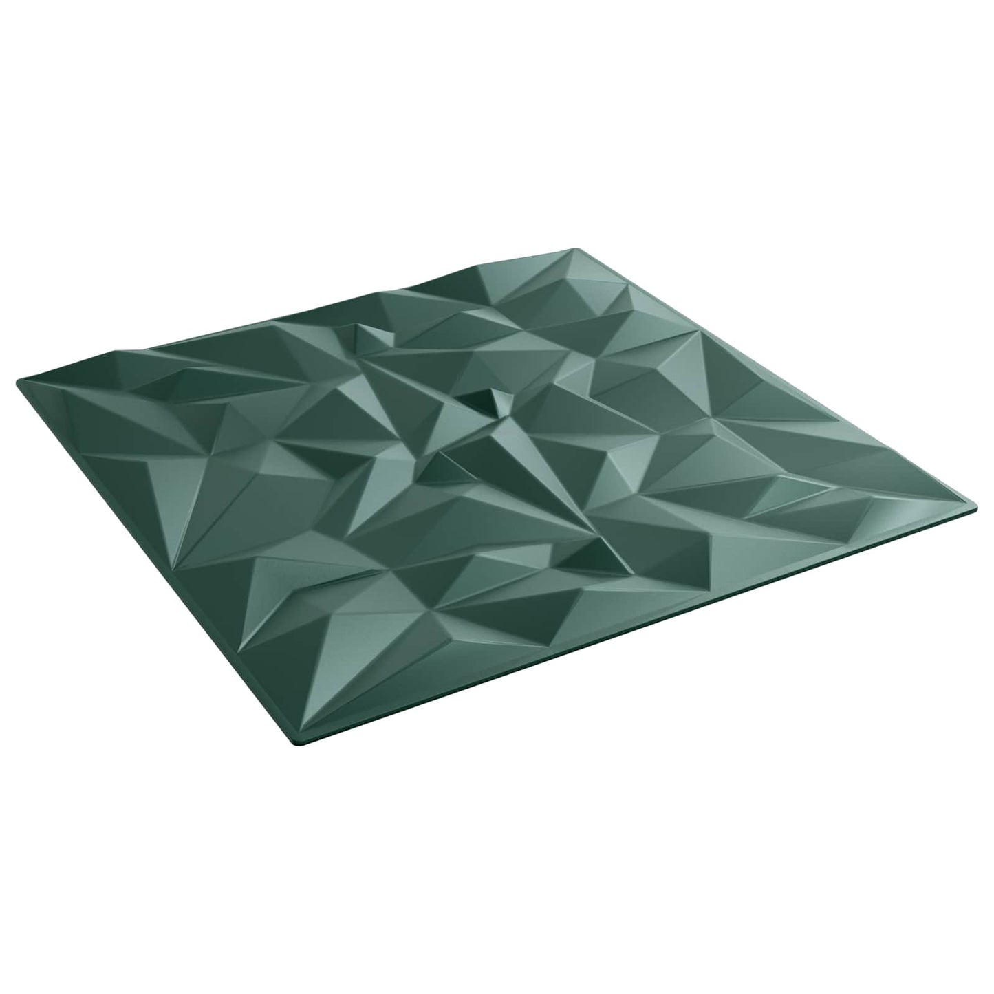 Vægpaneler 12 pcs Amethyst Grøn 50 x 50 cm XPS Skum