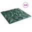 Vægpaneler 48 pcs Amethyst Grøn 50 x 50 cm XPS Skum