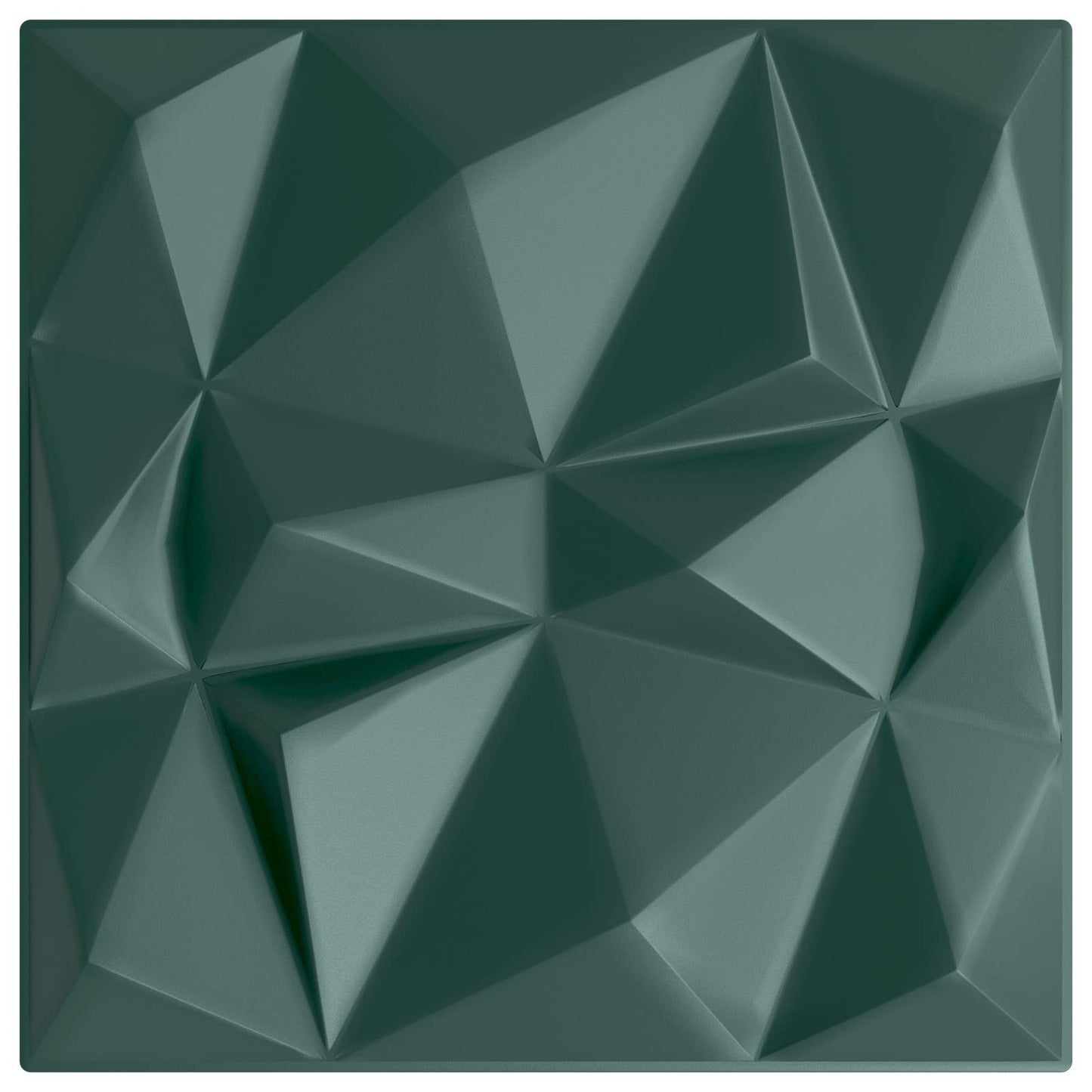 Vægpaneler 12 pcs Diamond Grøn 50 x 50 cm XPS Skum