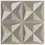Vægpaneler 12 pcs Origami Beton 50 x 50 cm XPS Skum