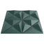 Vægpaneler 12 pcs Origami Grøn 50 x 50 cm XPS Skum