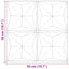 Vægpaneler 12 pcs Origami Grøn 50 x 50 cm XPS Skum