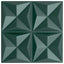 Vægpaneler 48 pcs Origami Grøn 50 x 50 cm XPS Skum