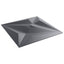 Vægpaneler Stjerne 24 pcs Star Grå 50 x 50 cm XPS Skum