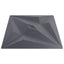 Vægpaneler Stjerne 24 pcs Star Grå 50 x 50 cm XPS Skum