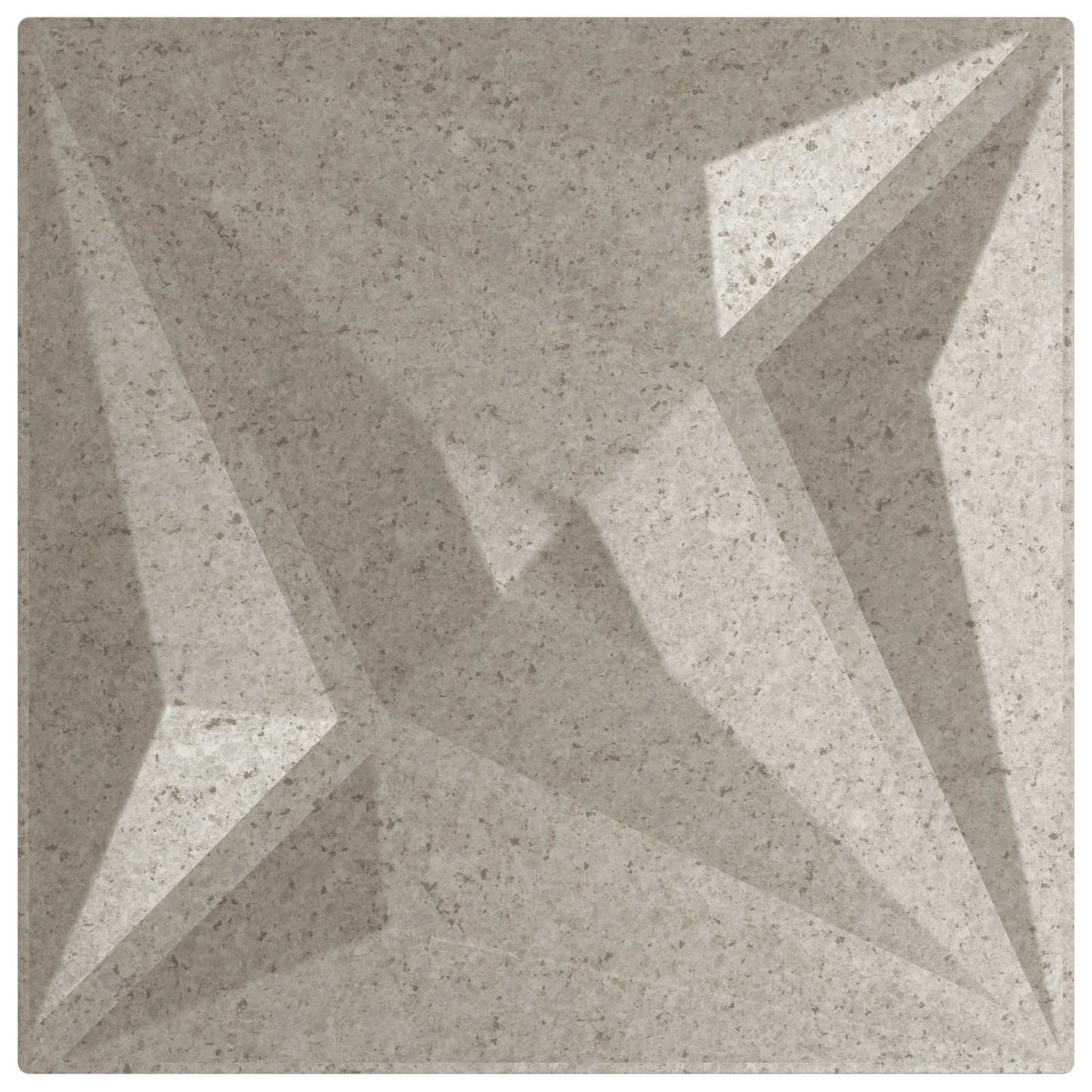 Vægpaneler Stjerne 48 pcs Star Beton 50 x 50 cm XPS Skum