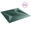 Vægpaneler Stjerne 12 pcs Star Grøn 50 x 50 cm XPS Skum