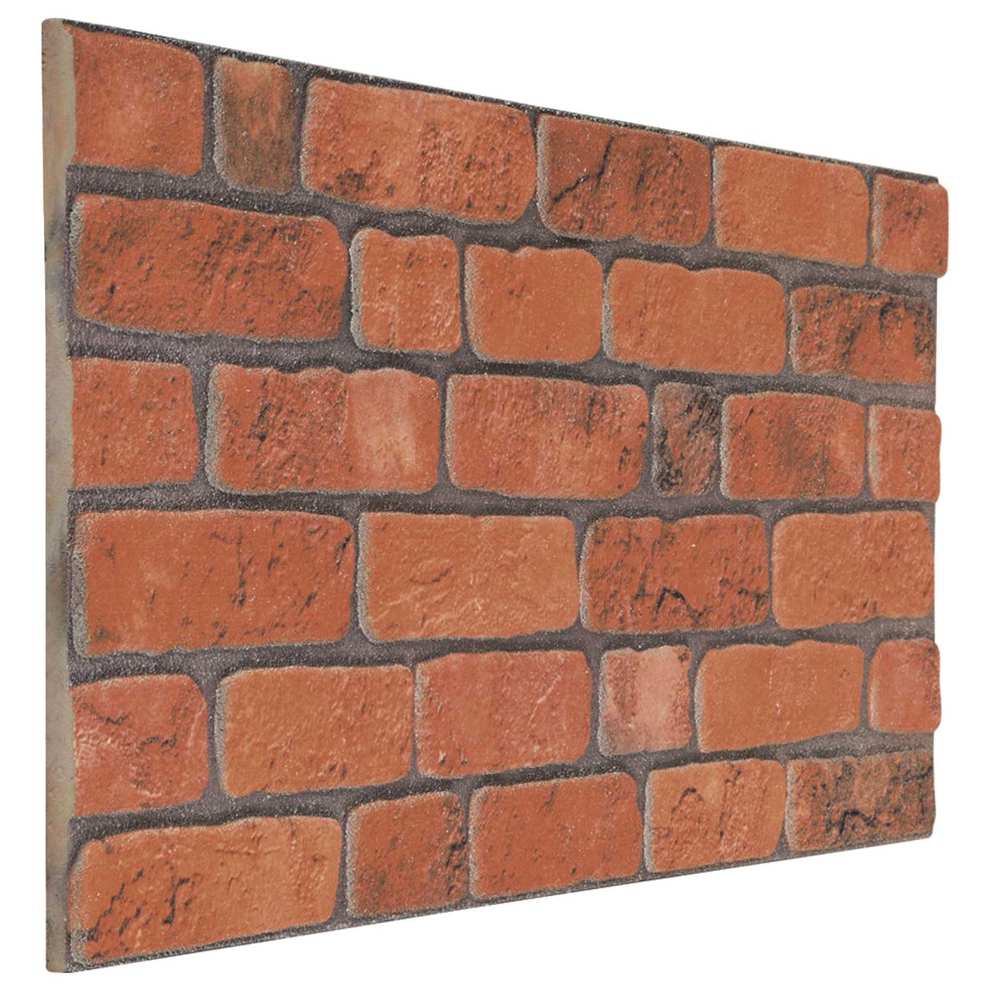 Vægpaneler 10 pcs Terrakotta 100 x 50 cm EPS Skum