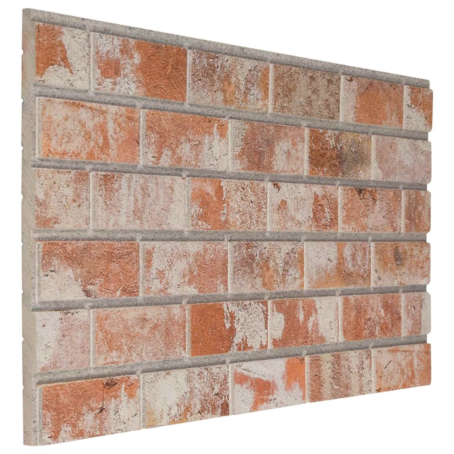 Vægpaneler 10 pcs Orange 100 x 50 cm EPS Skum
