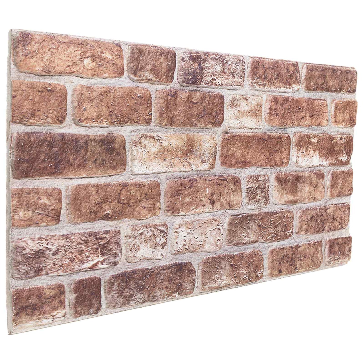 Vægpaneler 10 pcs Brun 100 x 50 cm EPS Skum