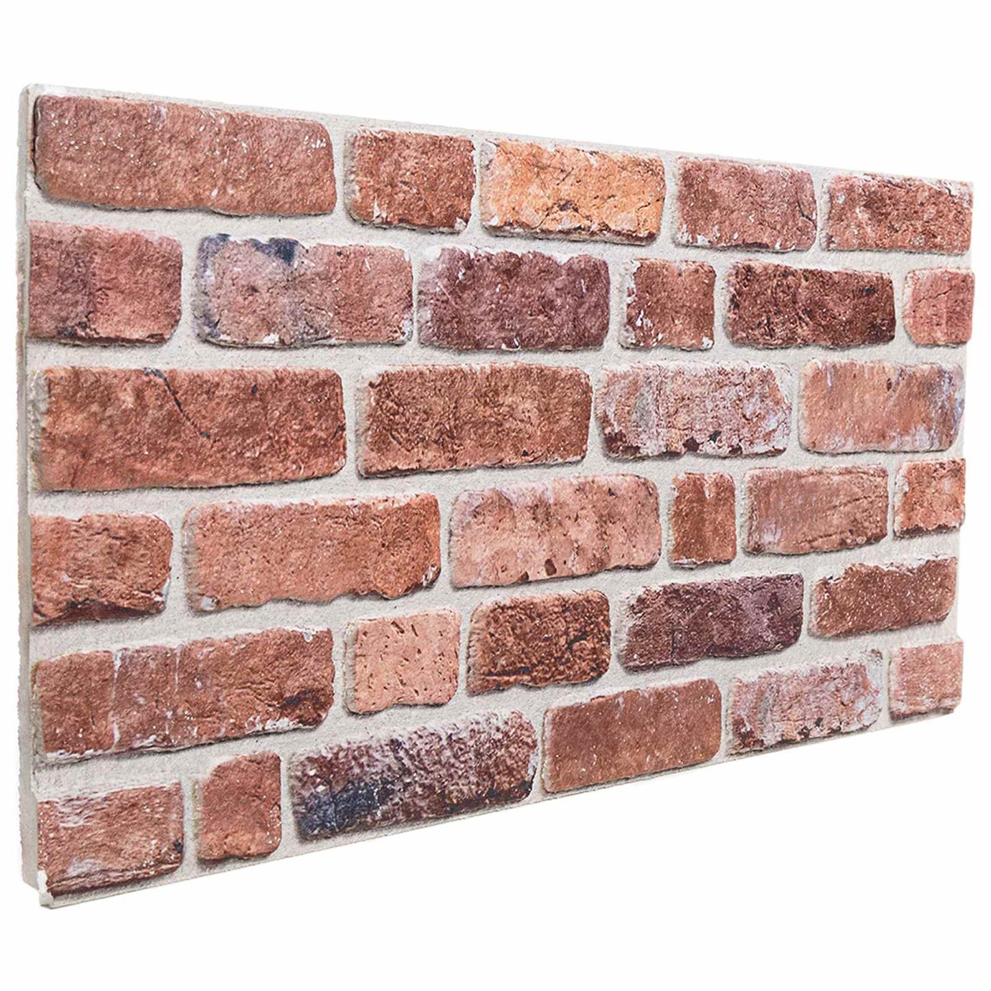 Vægpaneler 10 pcs Rød 100 x 50 cm EPS Skum