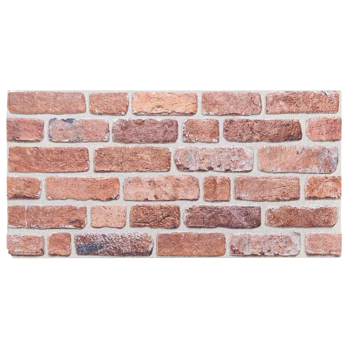 Vægpaneler 10 pcs Rød 100 x 50 cm EPS Skum