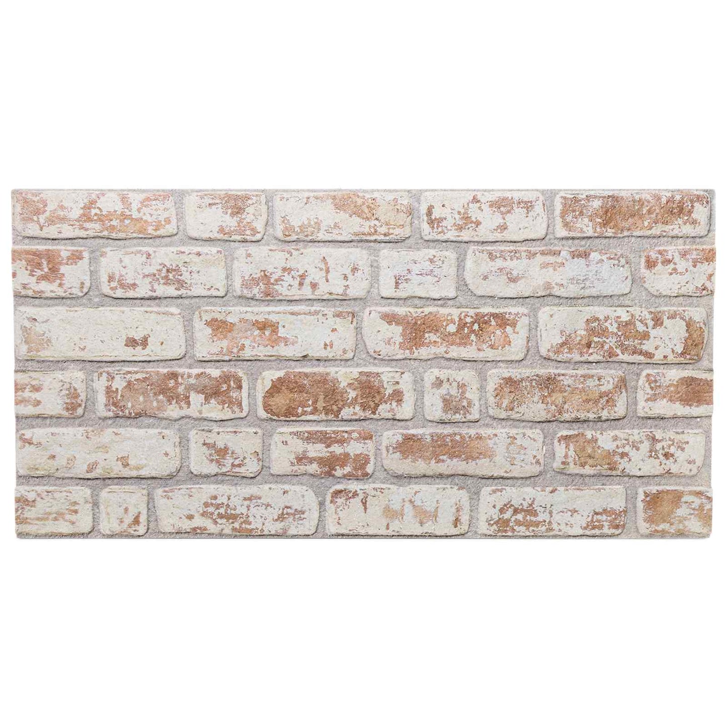 Vægpaneler 10 pcs Rød og Hvid 100 x 50 cm EPS Skum