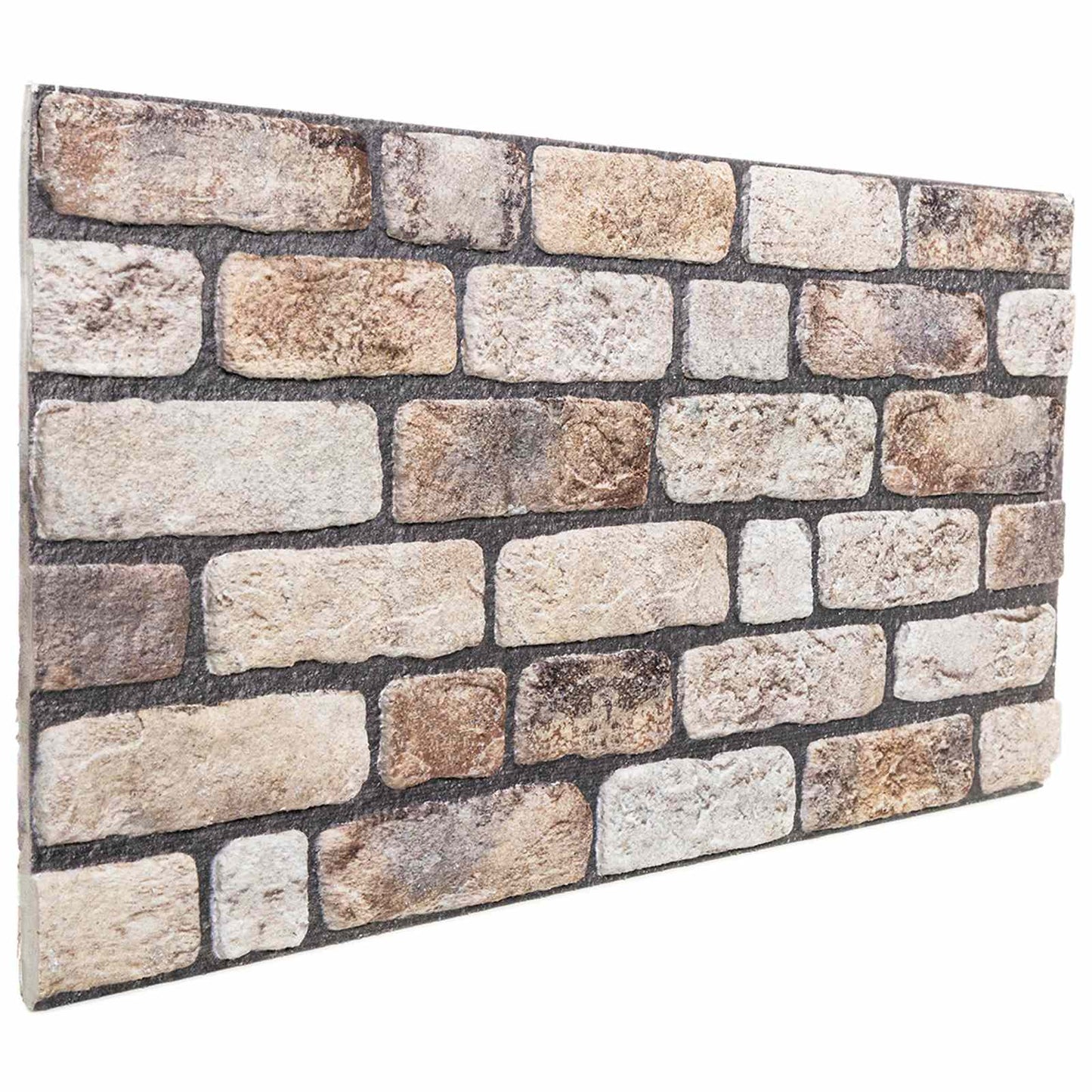 Vægpaneler 10 pcs Lys Brun 100 x 50 cm EPS Skum