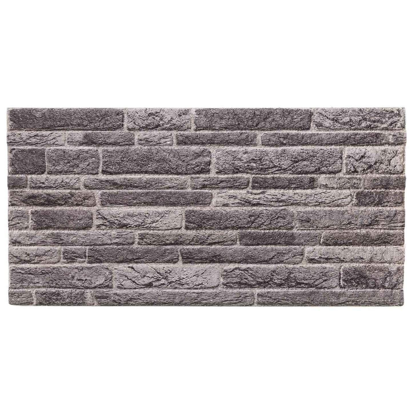 Vægpaneler 10 pcs Antracit 100 x 50 cm EPS Skum