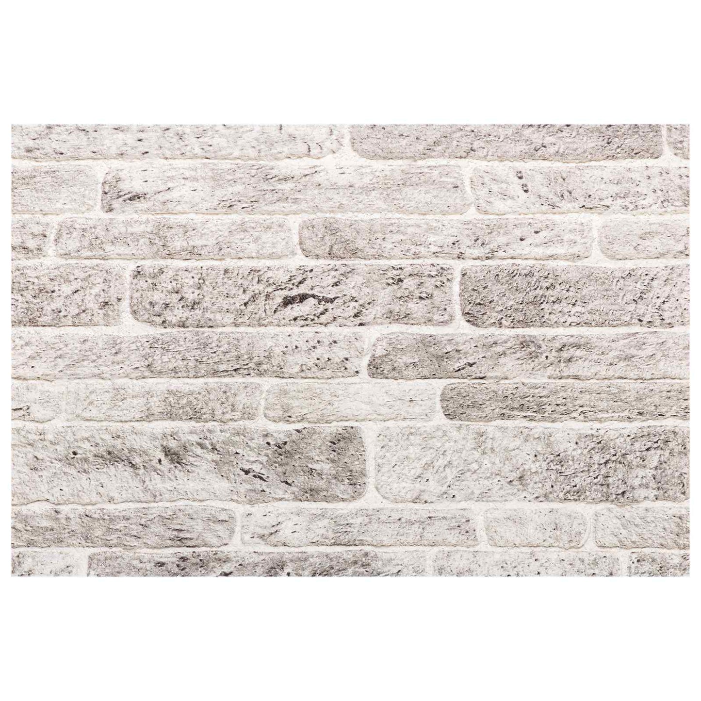 Vægpaneler 10 pcs Lys Grå og Hvid 100 x 50 cm EPS Skum