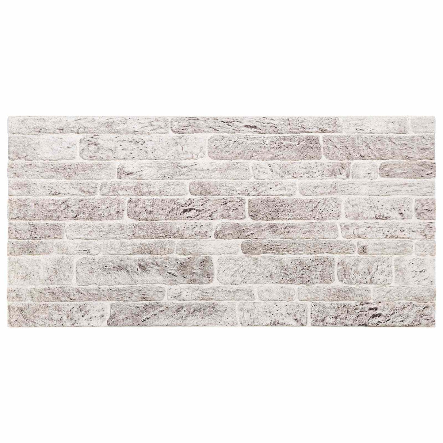 Vægpaneler 10 pcs Lys Grå og Hvid 100 x 50 cm EPS Skum