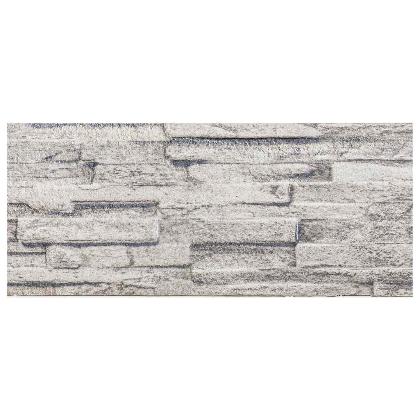 Vægpaneler 10 pcs Lysegrå 100 x 25 cm EPS Skum