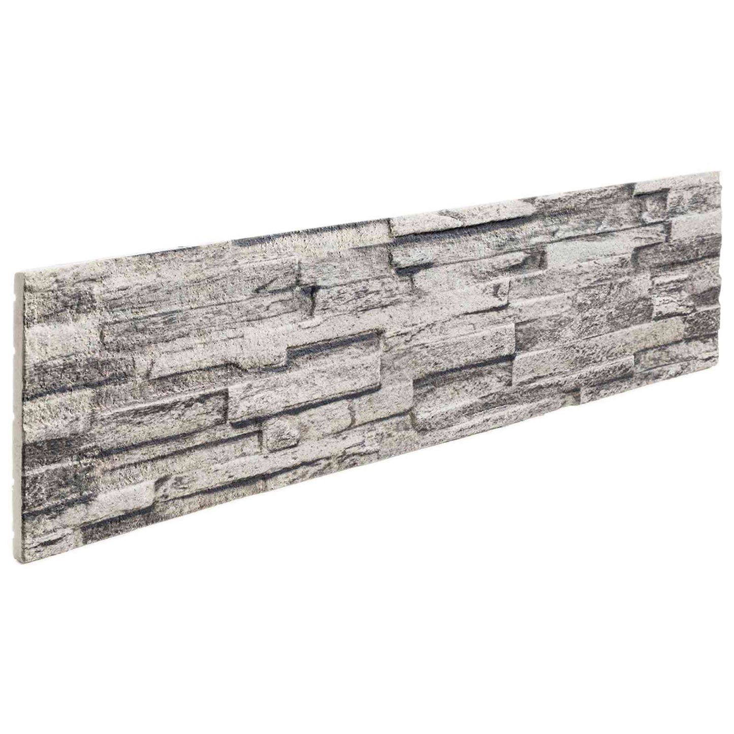 Vægpaneler 10 pcs Lysegrå 100 x 25 cm EPS Skum