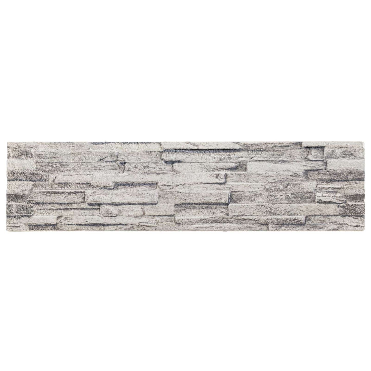 Vægpaneler 10 pcs Lysegrå 100 x 25 cm EPS Skum
