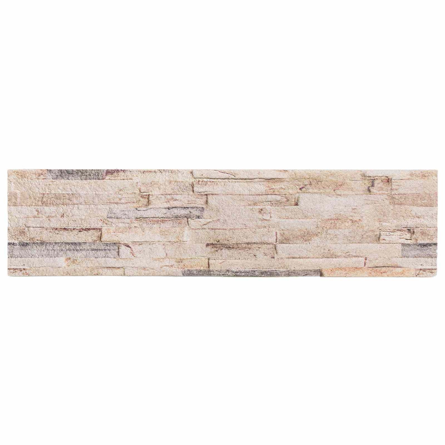 Vægpaneler 10 pcs Hvid og rød 100 x 25 cm EPS Skum