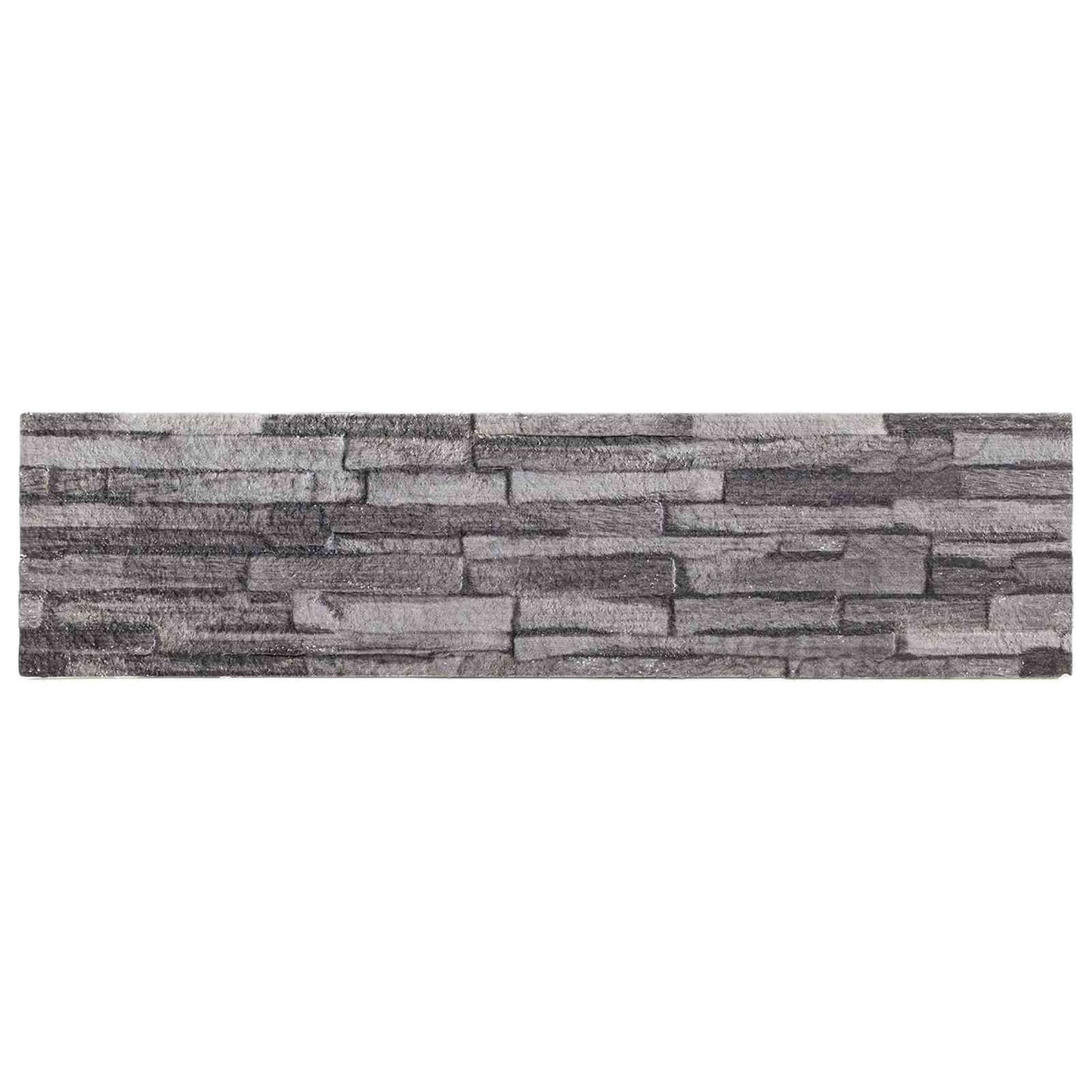 Vægpaneler 10 pcs Antracit 100 x 25 cm EPS Skum