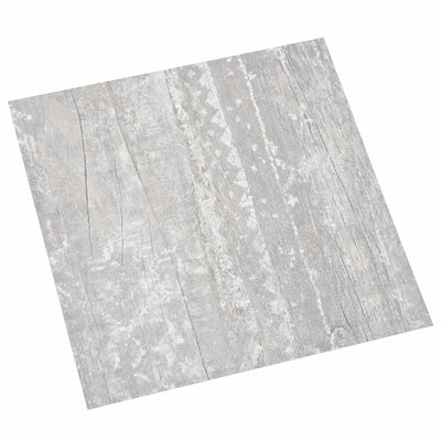 Selvklæbende Gulvplanker 30,5 x 30,5 cm 20 pcs PVC Grå