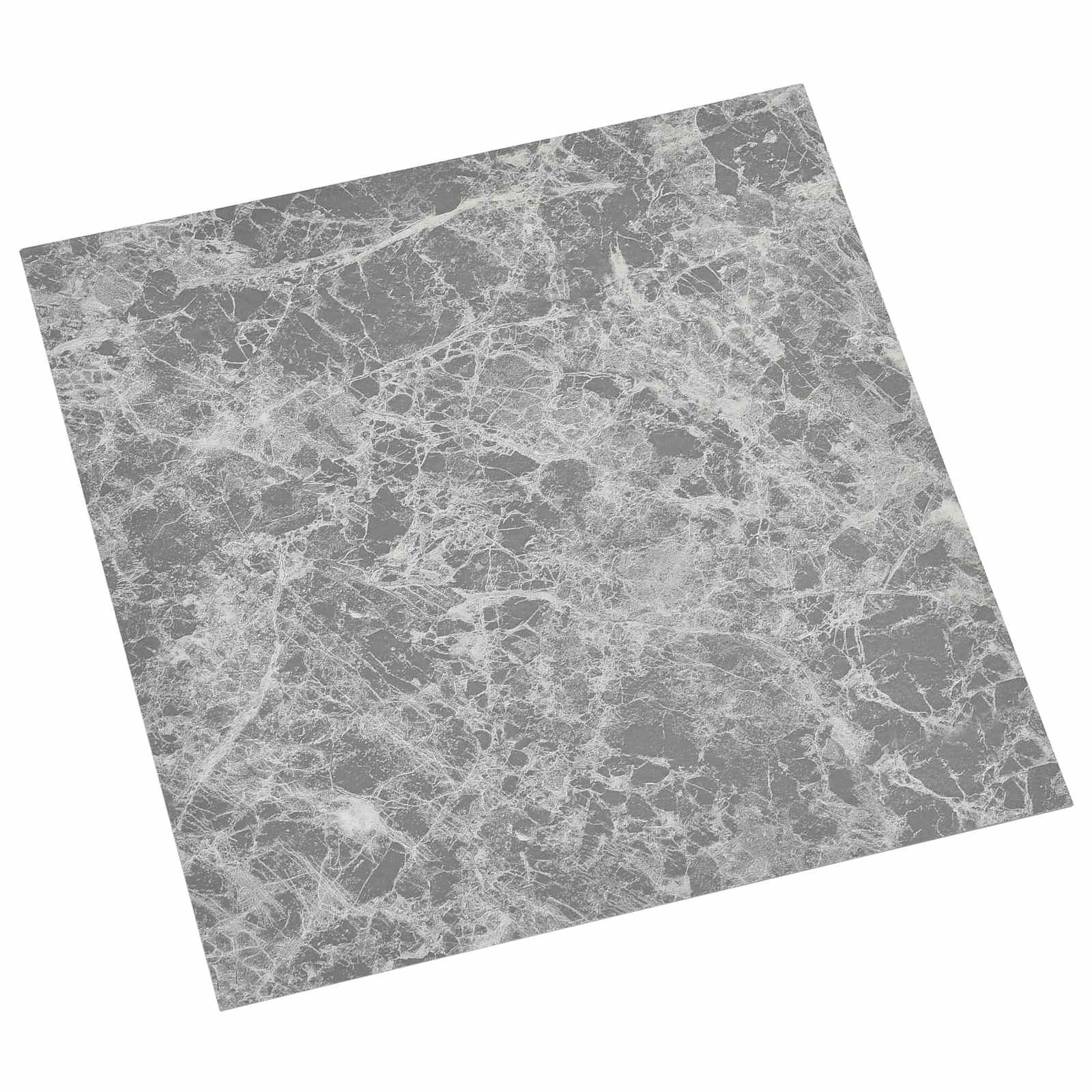 Selvklæbende Gulvplanker 30,5 x 30,5 cm 20 pcs PVC Grå og Hvid billede