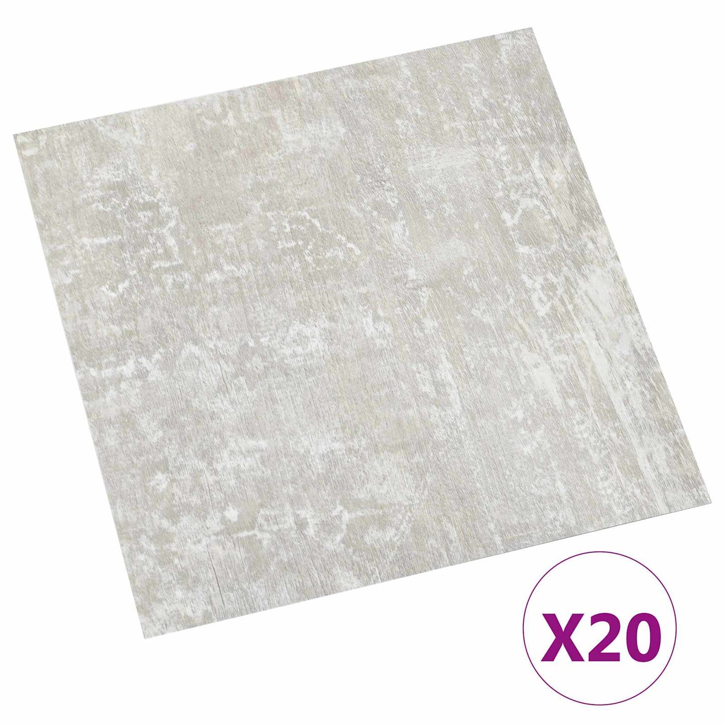 Selvklæbende Gulvplanker Lysegrå 30,5 x 30,5 cm 20 stk. PVC