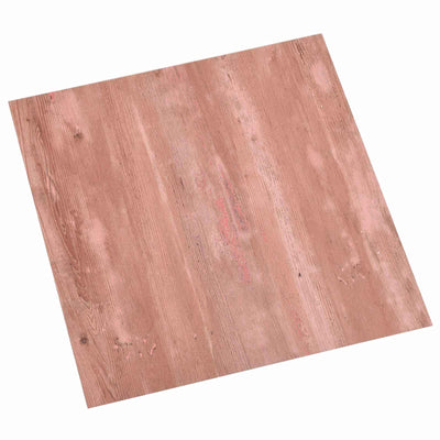 Selvklæbende Gulvplanker 30,5 x 30,5 cm 20 pcs PVC Rød