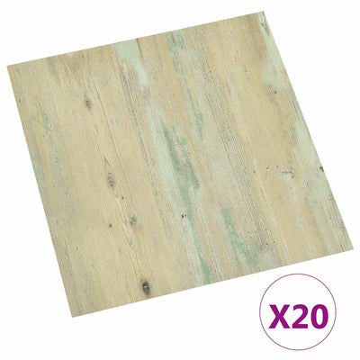 Selvklæbende Gulvplanker 30,5 x 30,5 cm 20 pcs PVC Lys Brun