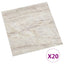 Selvklæbende Gulvplanker Beige 30,5 x 30,5 cm 20 stk. PVC