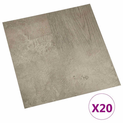 Selvklæbende Gulvplanker 30,5 x 30,5 cm 20 pcs PVC