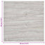 Selvklæbende Gulvplanker 30,5 x 30,5 cm 20 pcs PVC