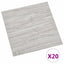 Selvklæbende Gulvplanker 30,5 x 30,5 cm 20 pcs PVC