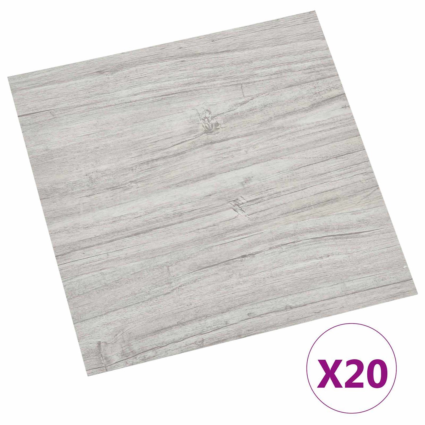 Selvklæbende Gulvplanker 30,5 x 30,5 cm 20 pcs PVC