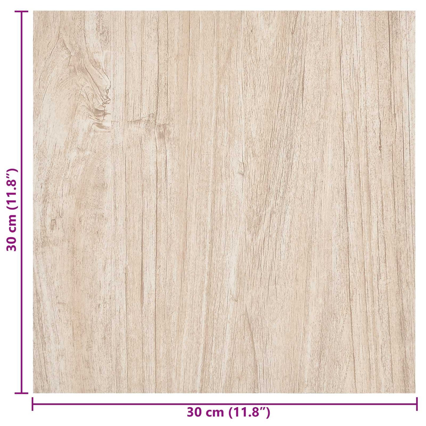 Selvklæbende Gulvplanker 30,5 x 30,5 cm 20 pcs PVC