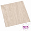 Selvklæbende Gulvplanker 30,5 x 30,5 cm 20 pcs PVC
