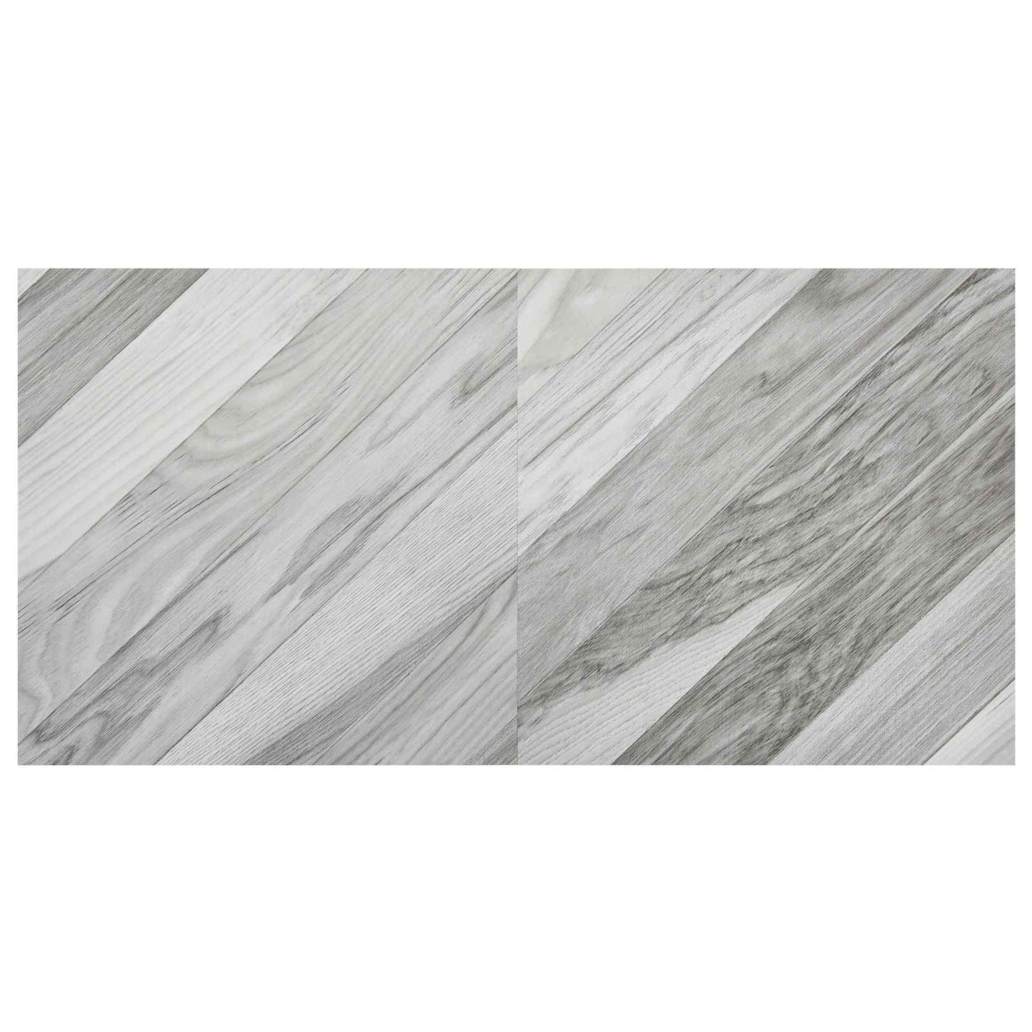 Selvklæbende Gulvplanker 30,5 x 30,5 cm 20 pcs PVC Grå Stribet
