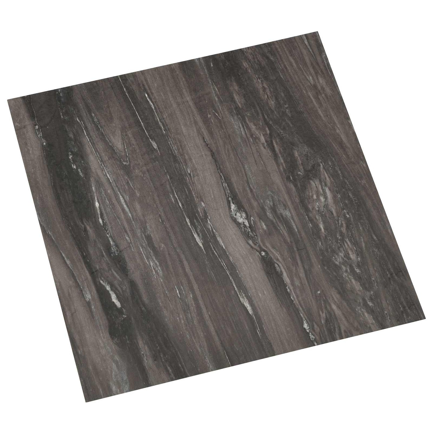 Selvklæbende Gulvplanker 30,5 x 30,5 cm 20 pcs PVC Mørkegrå