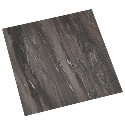 Selvklæbende Gulvplanker 30,5 x 30,5 cm 20 pcs PVC Mørkegrå