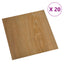 Selvklæbende Gulvplanker 30,5 x 30,5 cm 20 pcs PVC træ