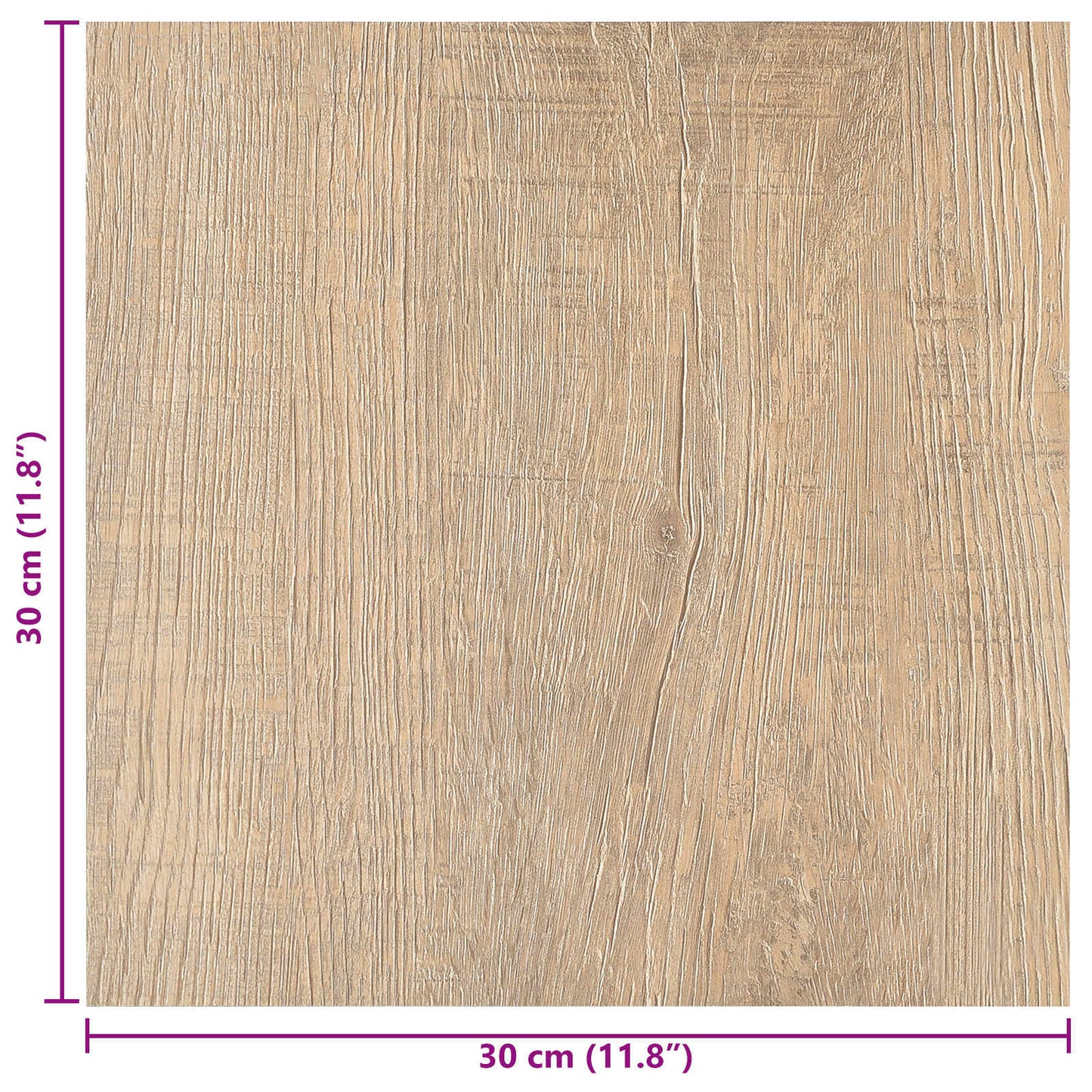 Selvklæbende Gulvplanker 30,5 x 30,5 cm 20 pcs PVC