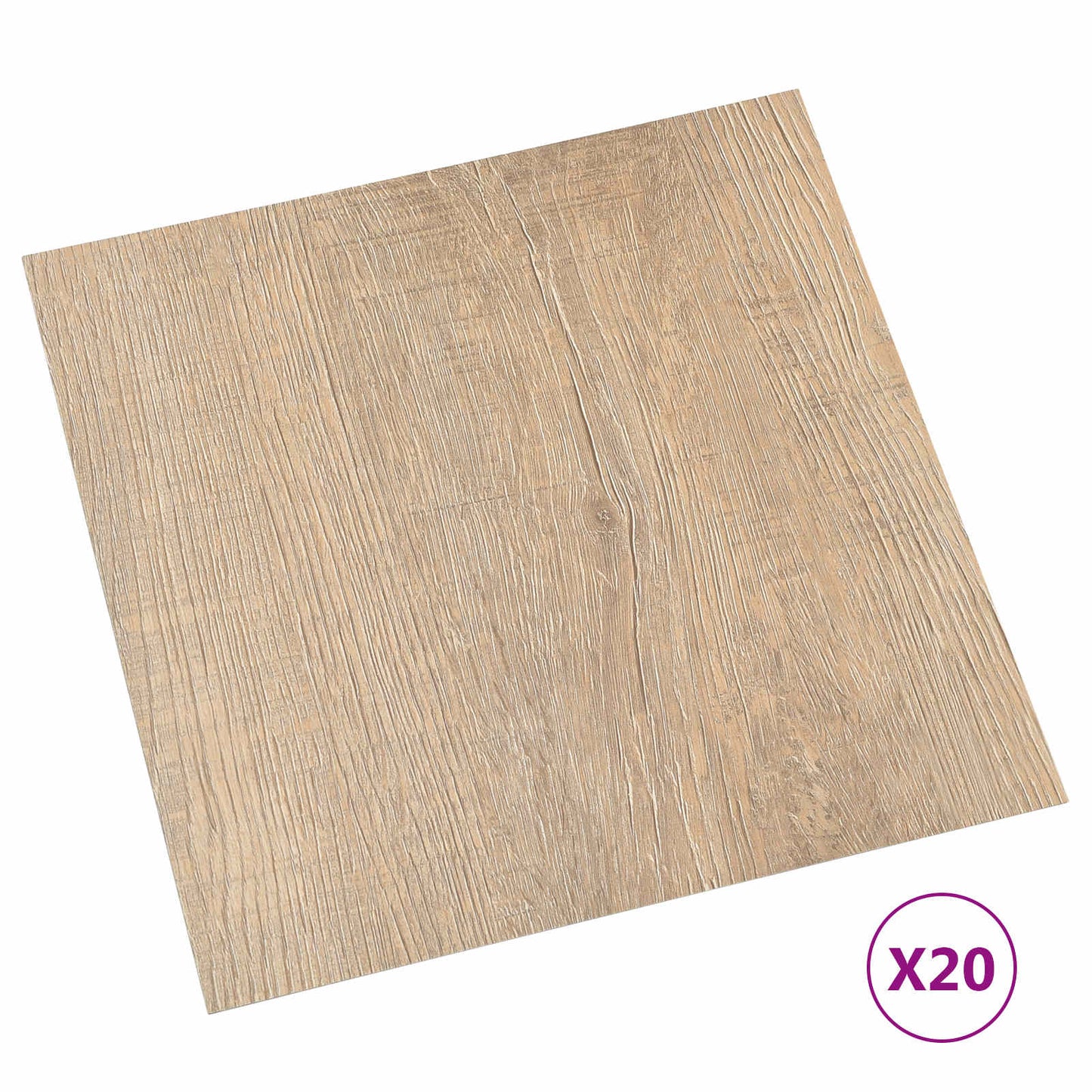 Selvklæbende Gulvplanker 30,5 x 30,5 cm 20 pcs PVC