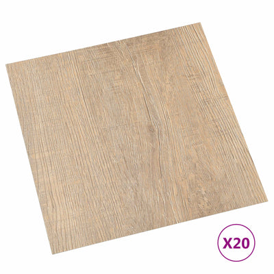 Selvklæbende Gulvplanker 30,5 x 30,5 cm 20 pcs PVC