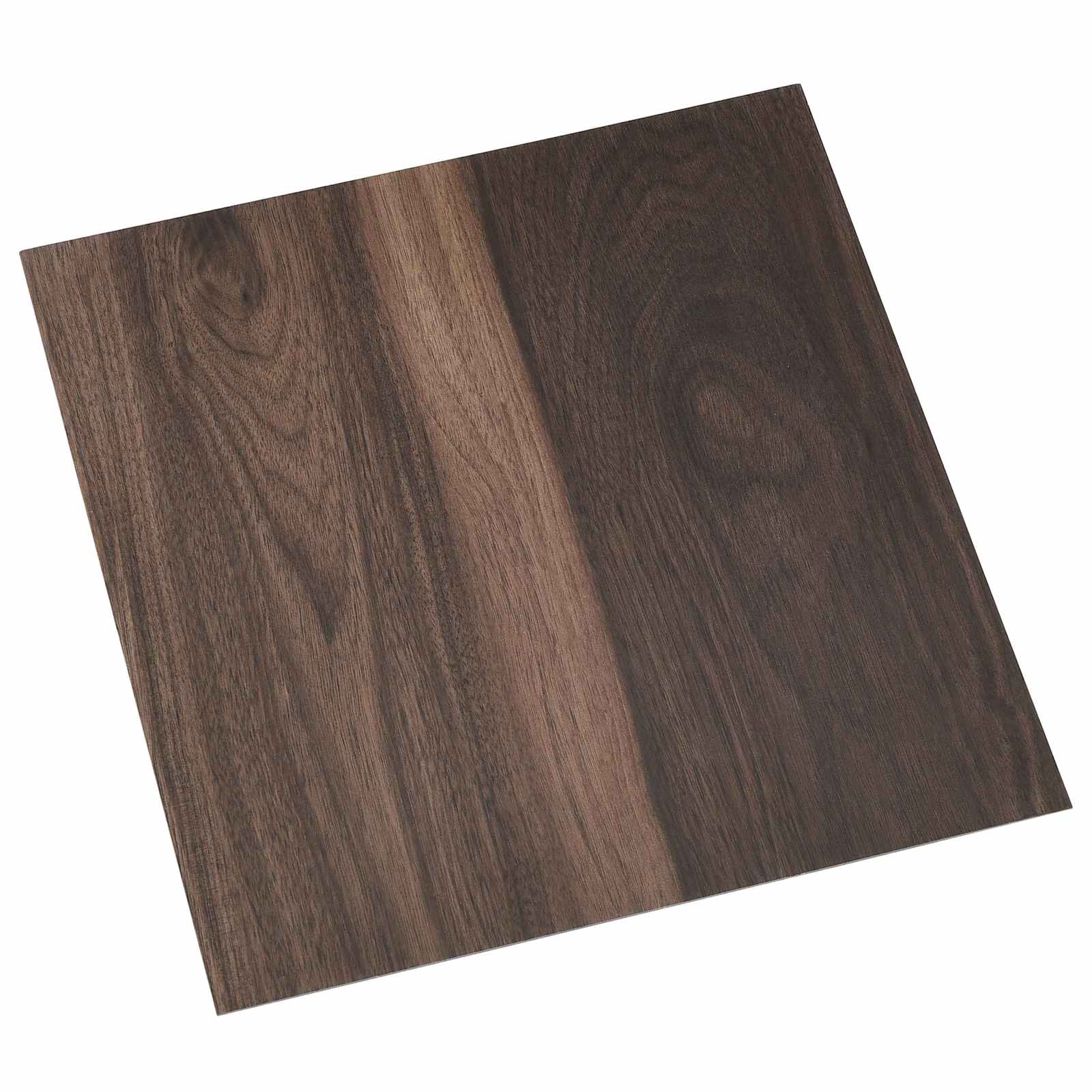 Selvklæbende Gulvplanker 30,5 x 30,5 cm 20 pcs PVC Mørk Brun billede