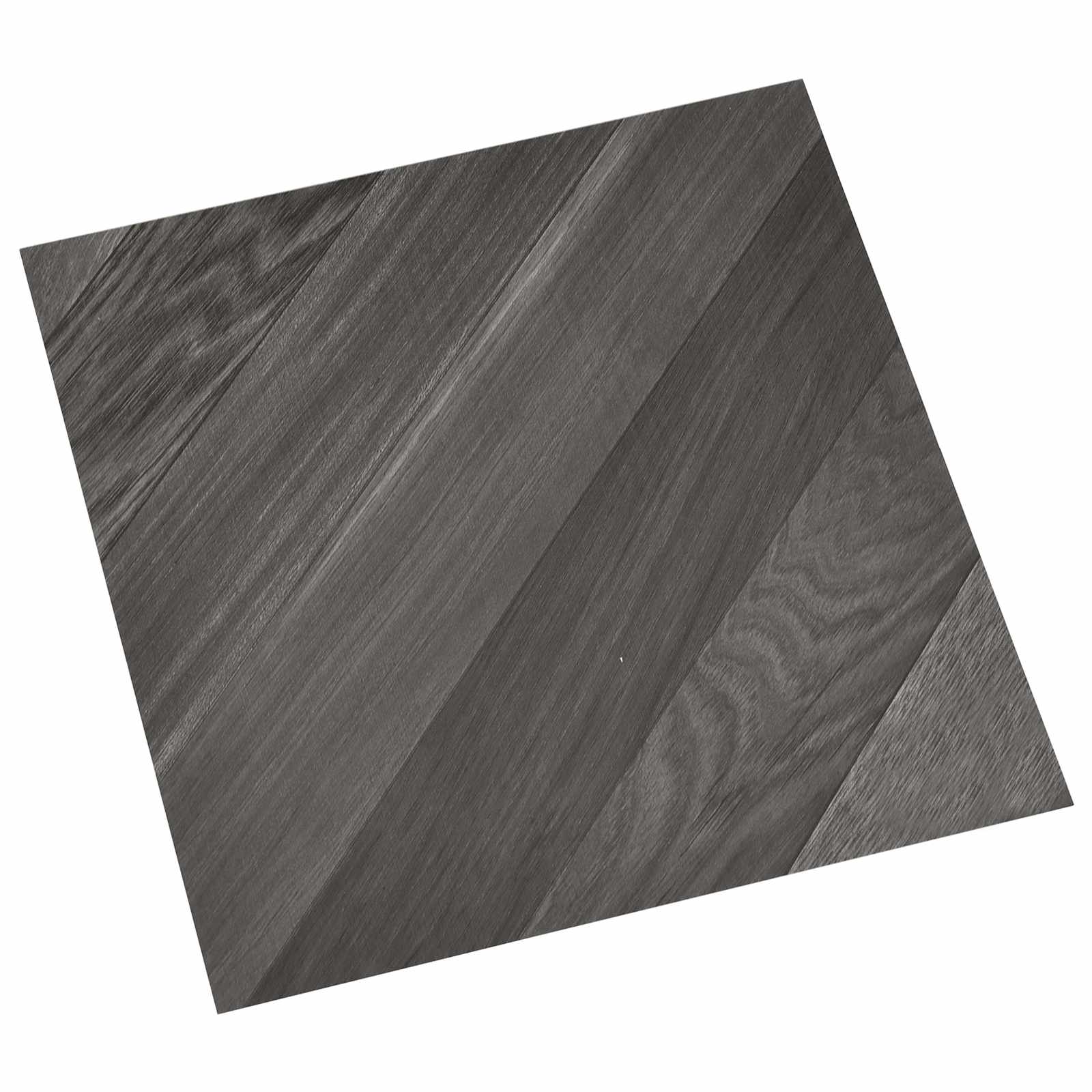 Selvklæbende Gulvplanker 30,5 x 30,5 cm 20 pcs PVC Stribet Grå billede