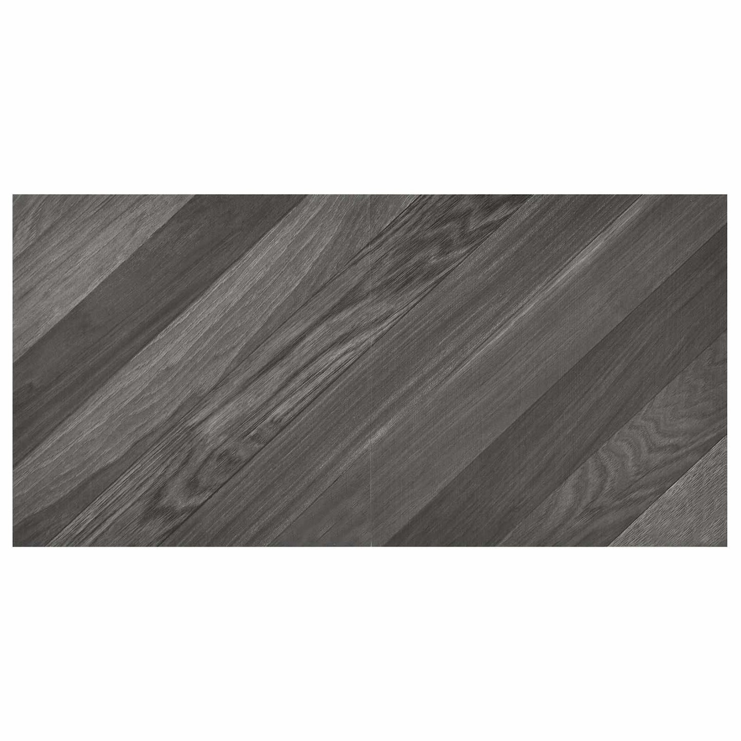 Selvklæbende Gulvplanker 30,5 x 30,5 cm 20 pcs PVC Stribet Grå