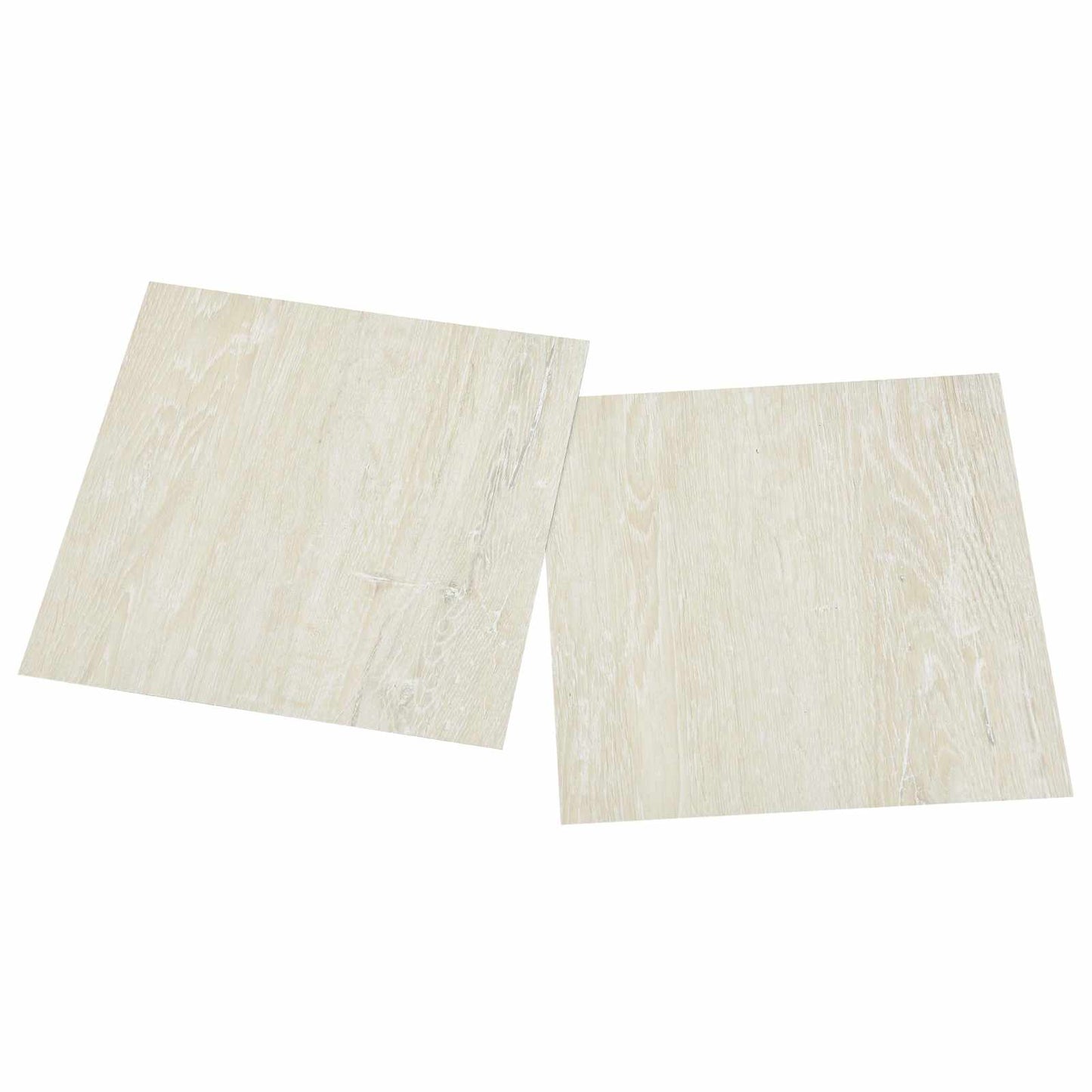 Selvklæbende Gulvplanker 30,5 x 30,5 cm 20 pcs PVC Cremefarvet